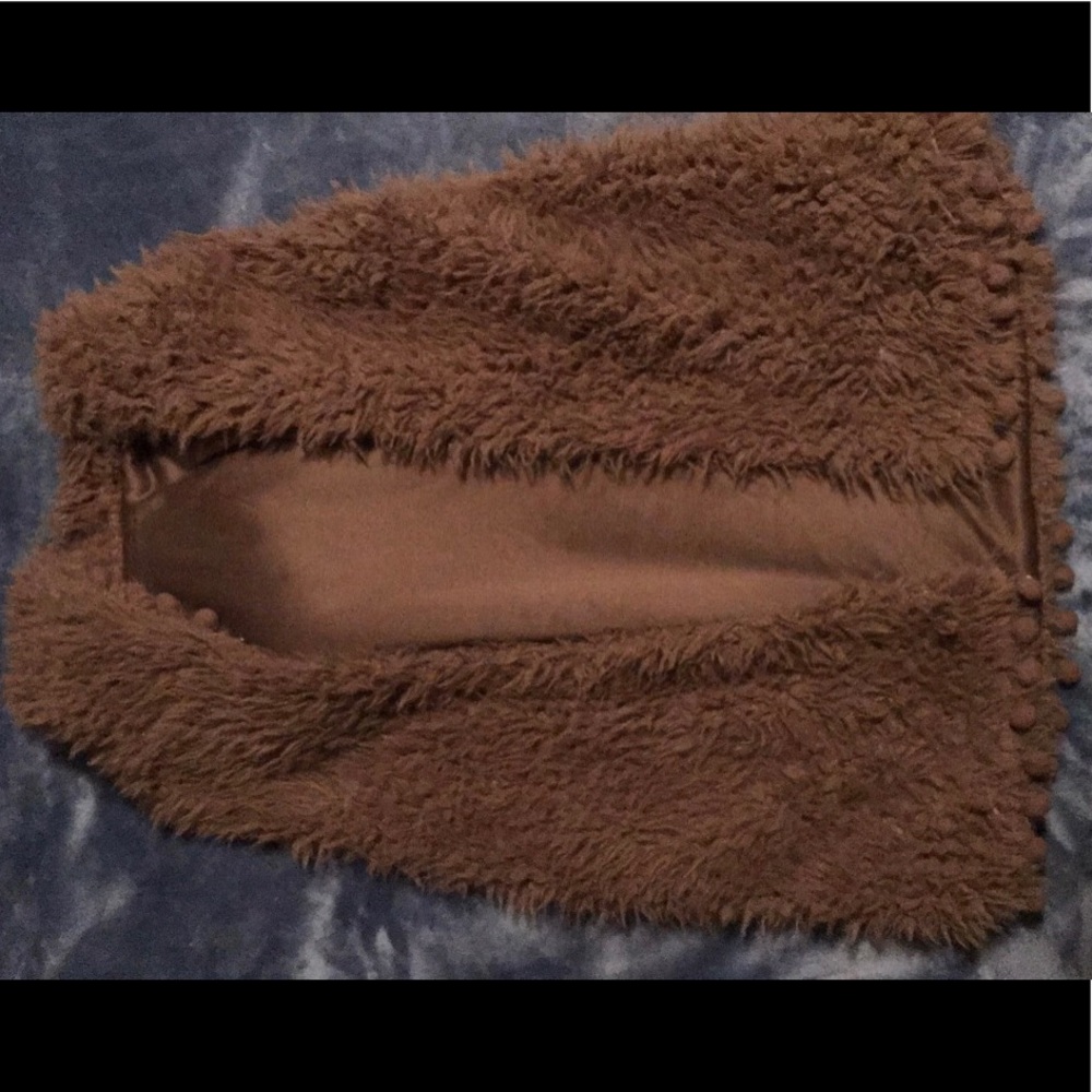 Hooded Faux Fur Vest